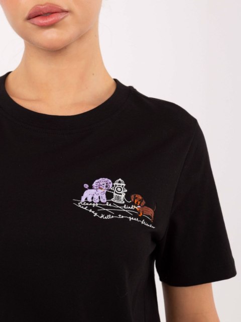 T-shirt D12022M02844A czarny M