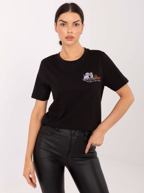 T-shirt D12022M02844A czarny S