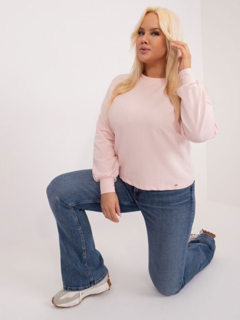 Bluza RV-BL-6317.94 jasny różowy 2XL