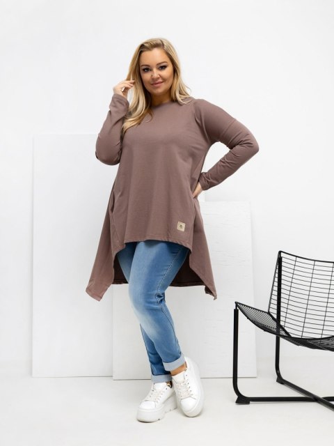 Tunika RV-TU-5042.09X jasny brązowy one size XL/2XL