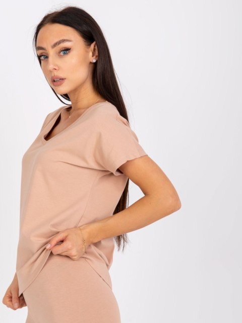 T-shirt AP-TS-A-004 camelowy L