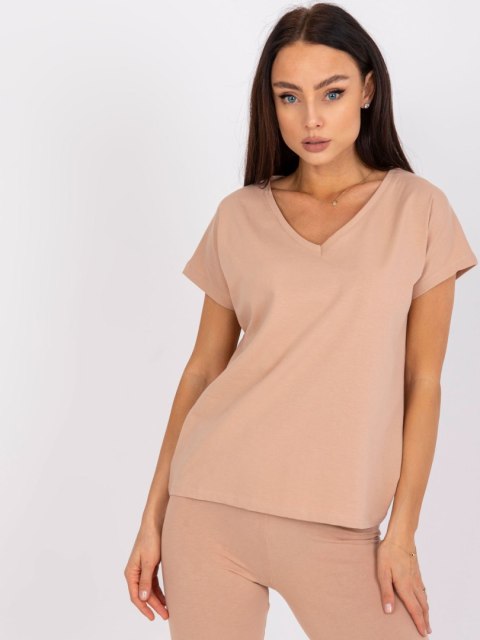 T-shirt AP-TS-A-004 camelowy XL