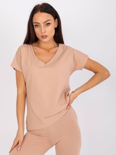 T-shirt AP-TS-A-004 camelowy S