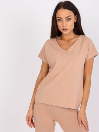 T-shirt AP-TS-A-004 camelowy S