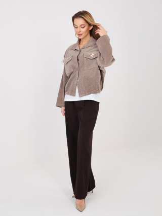 Kurtka IT-KR-FL10163.46 ciemny bezowy