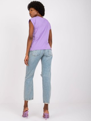 T-shirt RV-TS-4833.67P fioletowy L