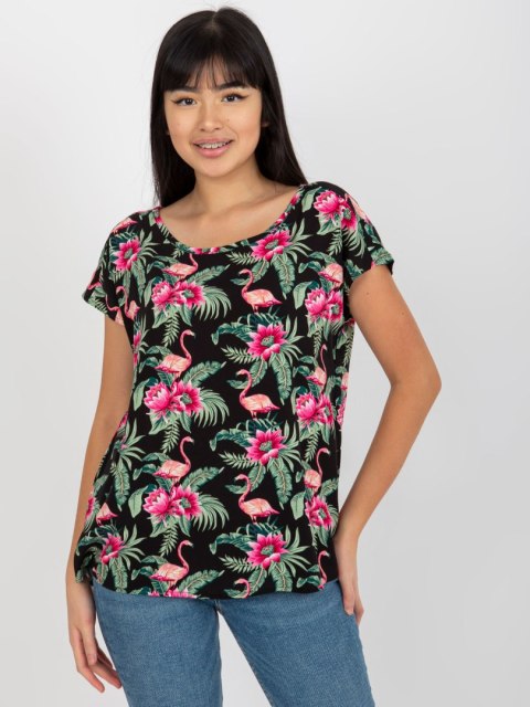 Bluzka D73771R10978P czarno-zielony XS