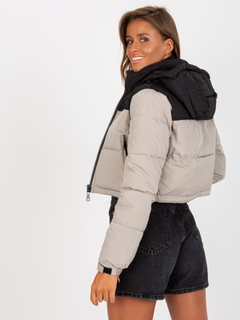 Kurtka NM-KR-D2-3825.77P czarno-beżowy 2XL