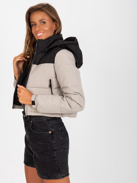 Kurtka NM-KR-D2-3825.77P czarno-beżowy 2XL