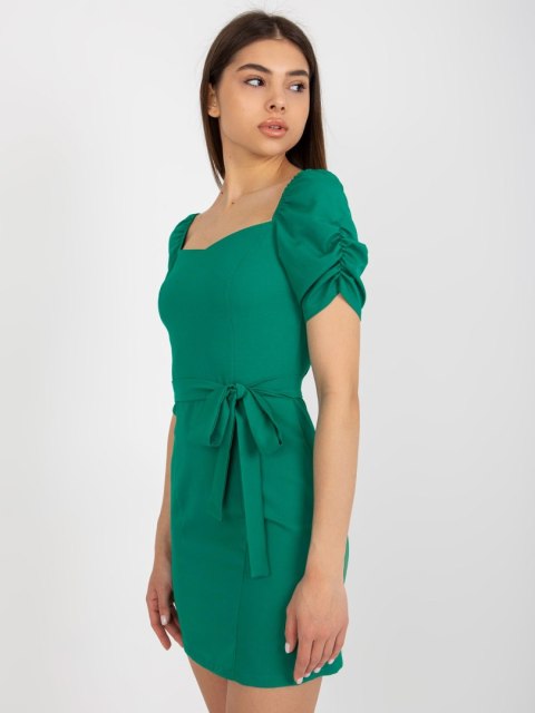 Sukienka LK-SK-508684.21X ciemny zielony 42