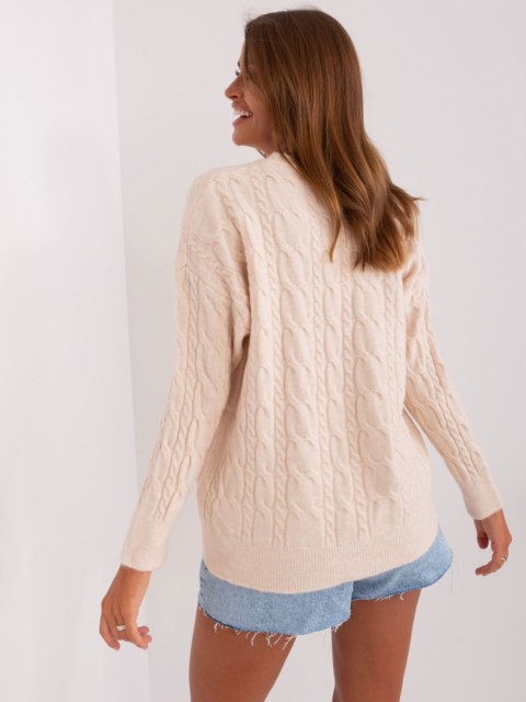 Sweter AT-SW-2335-1.68P jasny beżowy