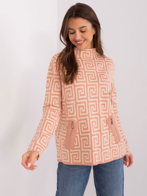 Sweter AT-SW-2341.00P brzoskwiniowy