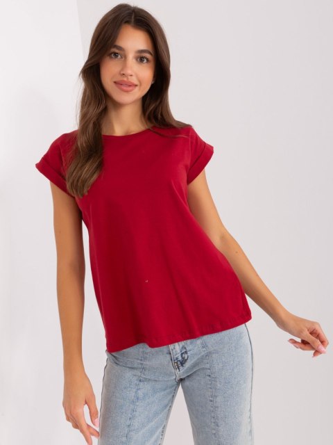 T-shirt RV-TS-4833.00X bordowy S