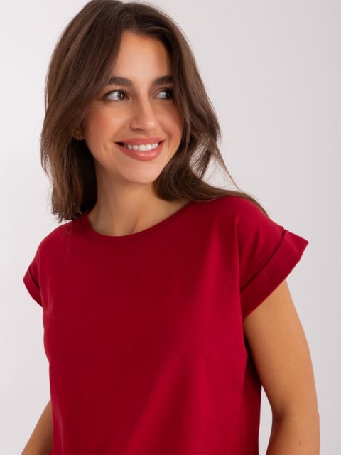 T-shirt RV-TS-4833.00X bordowy S