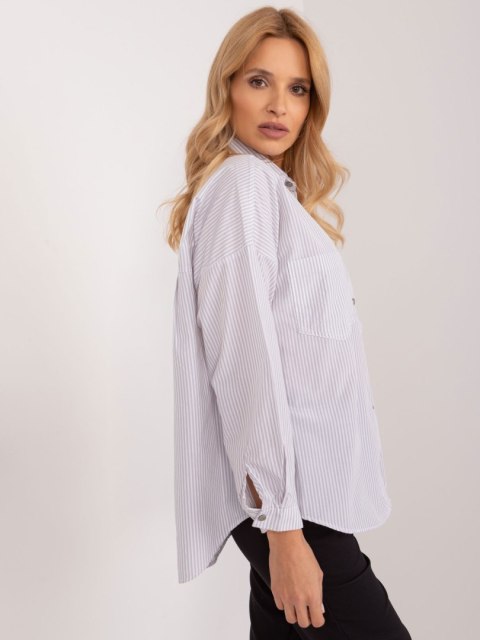 Koszula BP-KS-1012.25 biało-szary L