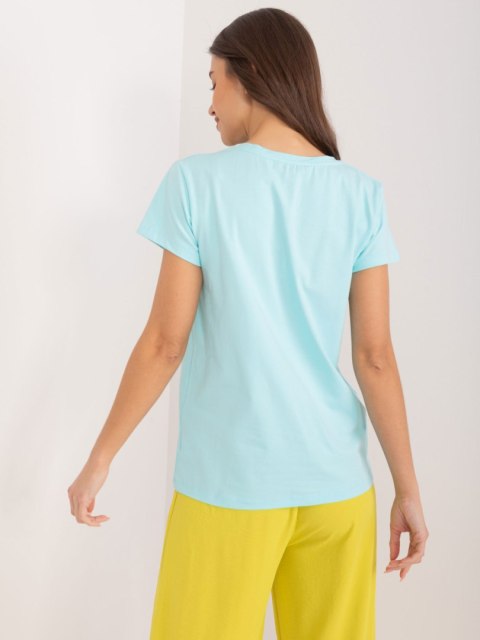 T-shirt RV-TS-9648.98 mietowy L/XL