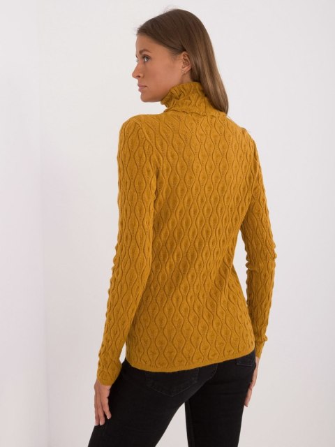 Sweter AT-SW-2334-2.61 ciemny żółty
