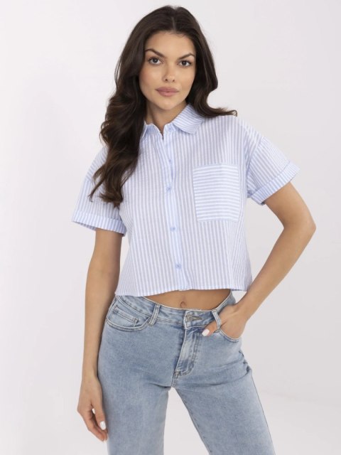 Koszula NM-KS-KA-01148.50P jasny niebieski M/L