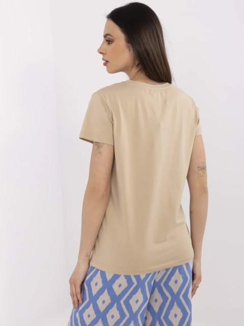 T-shirt CLM-TS-1639.12 beżowy S