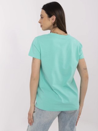 T-shirt CLM-TS-1640.87 turkusowy L