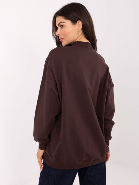 Bluza RV-BL-5185.70P ciemny brązowy L/XL