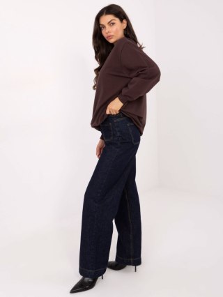Bluza RV-BL-5185.70P ciemny brązowy S/M