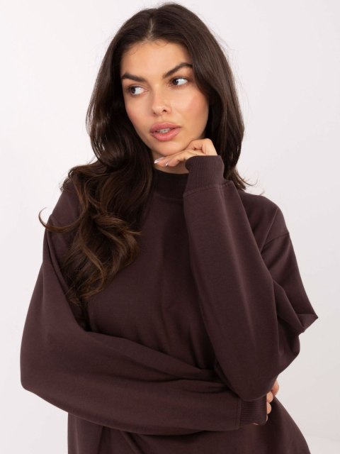 Bluza RV-BL-5185.70P ciemny brązowy S/M