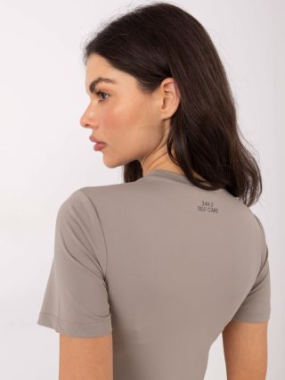 Bluzka D12099M02805A ciemny bezowy L