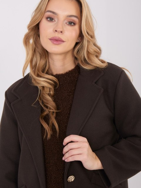 Płaszcz IT-PL-20238.23 ciemny brązowy