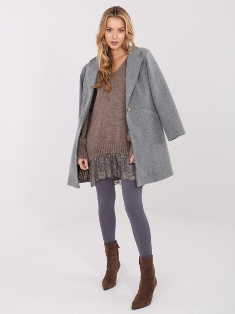 Płaszcz IT-PL-20238.23 ciemny szary