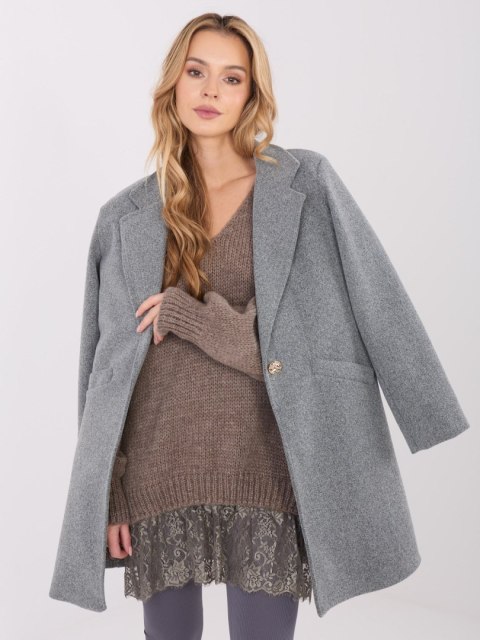 Płaszcz IT-PL-20238.23 ciemny szary