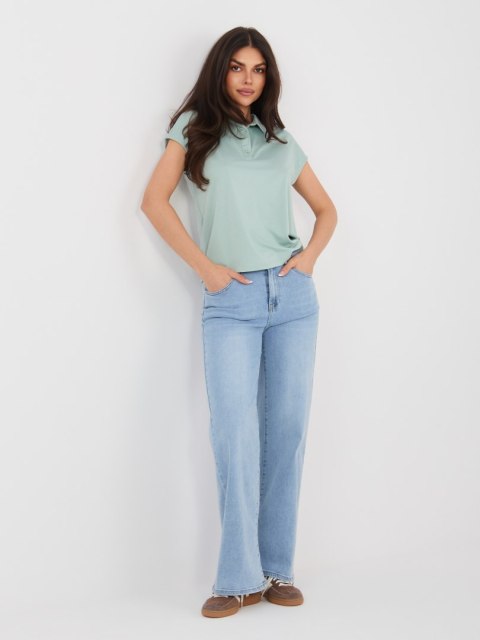 T-shirt D17029M02856A pistacjowy L