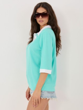 Bluzka LK-BZ-510218.02 mietowy M/L