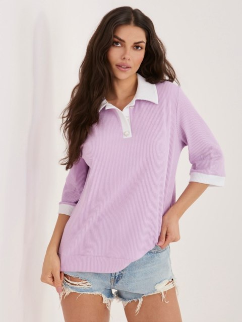 Bluzka LK-BZ-510218.02 jasny fioletowy M/L