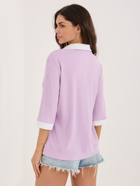 Bluzka LK-BZ-510218.02 jasny fioletowy S/M