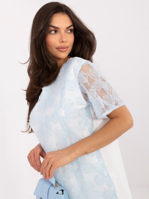 Bluzka LK-BZ-510247.94 jasny niebieski L/XL