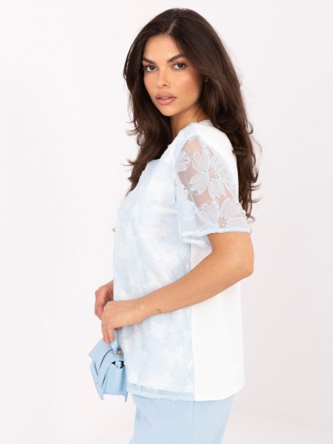 Bluzka LK-BZ-510247.94 jasny niebieski M/L