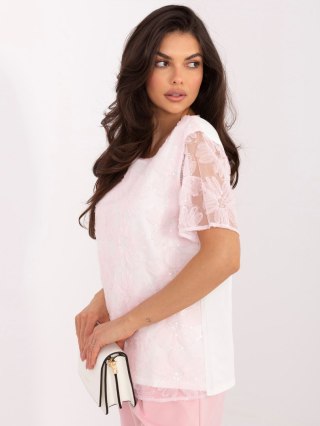 Bluzka LK-BZ-510247.94 jasny różowy M/L