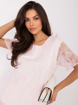 Bluzka LK-BZ-510247.94 jasny różowy M/L