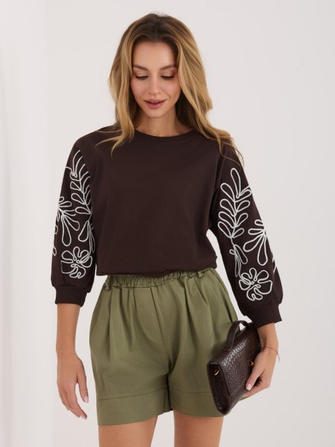 Bluza RV-BL-A367-1.18P ciemny brązowy