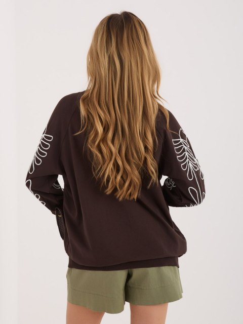 Bluza RV-BL-A367-1.18P ciemny brązowy