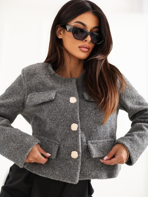 Kurtka IT-KR-FL9586.64 ciemny szary L/XL