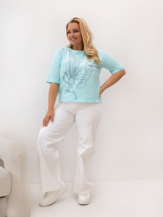 T-shirt RV-TS-A1331.29P mietowy