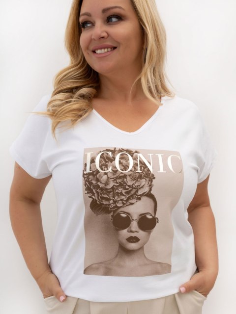 T-shirt RV-TS-A1384.08P biały