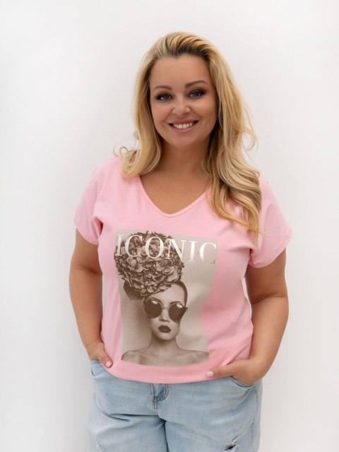 T-shirt RV-TS-A1384.08P jasny różowy