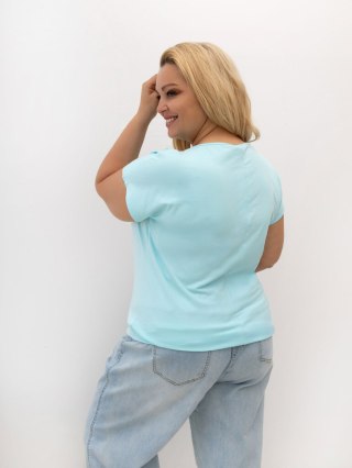 T-shirt RV-TS-A1384.08P mietowy