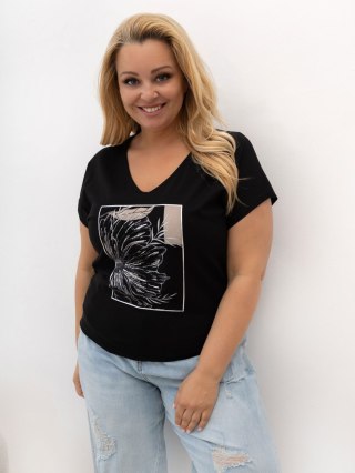 T-shirt RV-TS-A1385.09P czarny