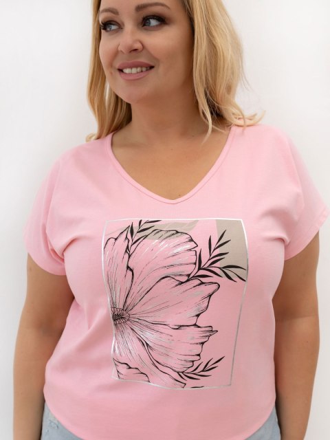 T-shirt RV-TS-A1385.09P jasny różowy