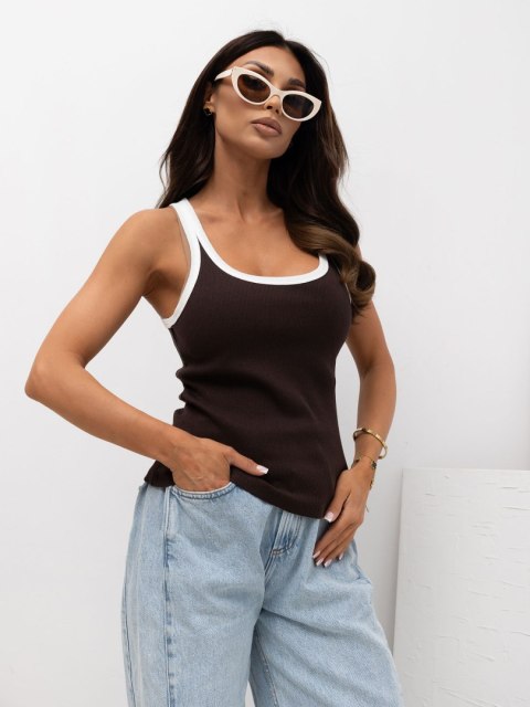 Top RV-TP-A1362.86 ciemny brązowy L/XL