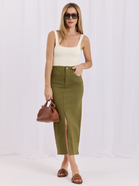 Spódnica HM-SD-MC6290.49 khaki L